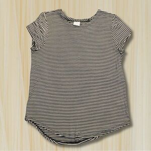 Cupio Black and White Striped Shirt